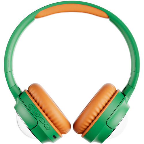 Contixo KB5 Bluetooth Headphones for Kids (Green/Orange)