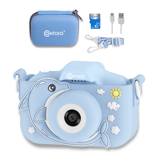 Contixo KC3 Kids Digital Camera (32GB, Blue)