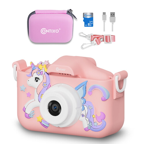 Contixo KC3 Kids Digital Camera (32GB, Pink)