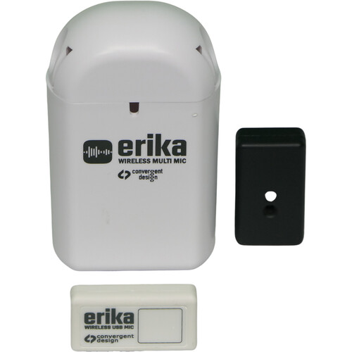 Convergent Design Erika-1B Ultracompact USB Wireless Microphone System (Black Mic, 2.4 GHz)