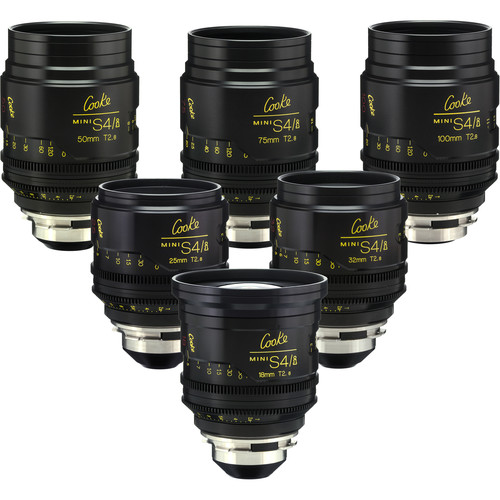 Cooke miniS4/i Cine Lens Set of Six Lenses, 18 to 100mm (Meters)