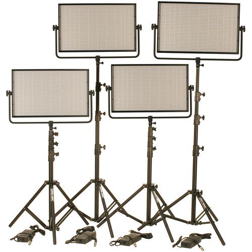 Cool-Lux CL48000BSX Bi-Color PRO Studio LED Spot 4-CL2000BSX Kit with DMX
