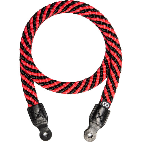 COOPH Braid Camera Strap (Black/Red, 49.2")