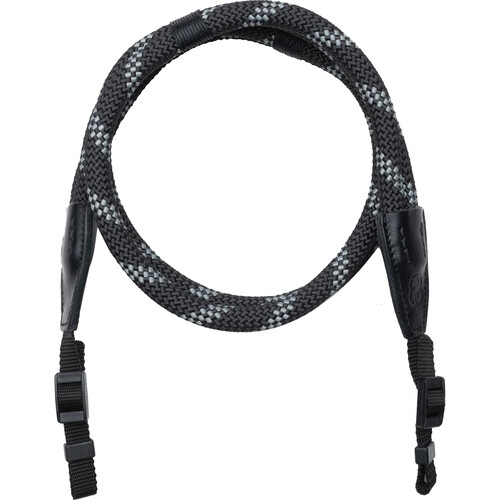 COOPH Double Rope Camera Strap (Duotone Charcoal, 51.2", Webbing Attachment)