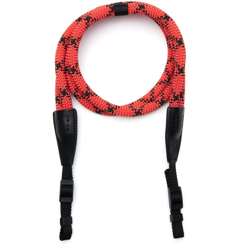 COOPH Double Rope Camera Strap (Duotone Red, 39.4", Webbing Attachment)