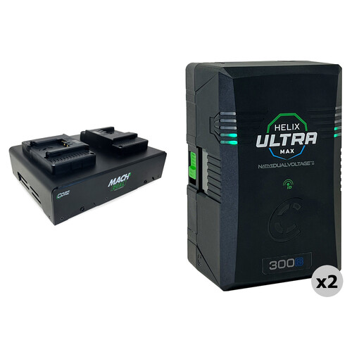 Core SWX Helix Max Smart 2-Battery Kit with Dual Charger (297Wh, B-Mount)