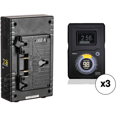 Core SWX HyperCore 98 3-Battery Kit with X2A Vertical Charger (Gold Mount)