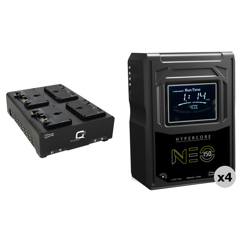 Core SWX HyperCore NEO 150 Mini 4-Battery Kit with Fleet Q Charger (Gold Mount)