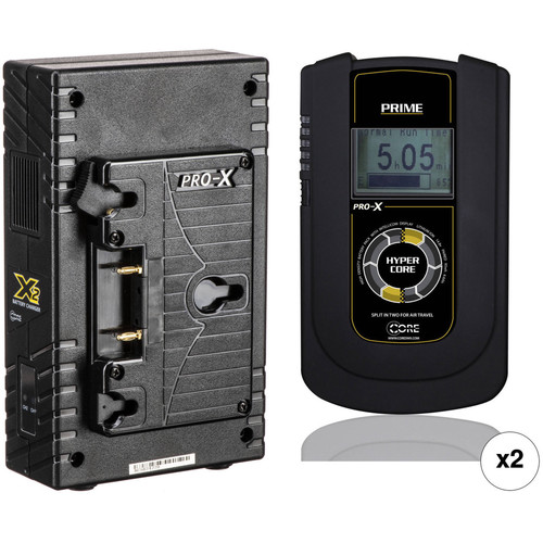 Core SWX HyperCore Prime 2-Battery Kit with X2A Vertical Charger (Gold Mount)
