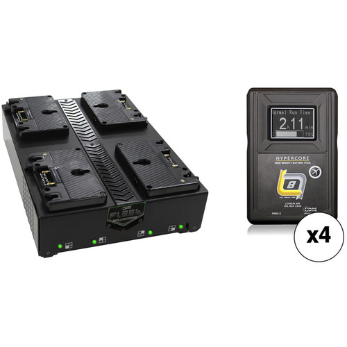 Core SWX HyperCore SLIM 4-Battery Kit with Fleet Q Charger (Gold Mount)