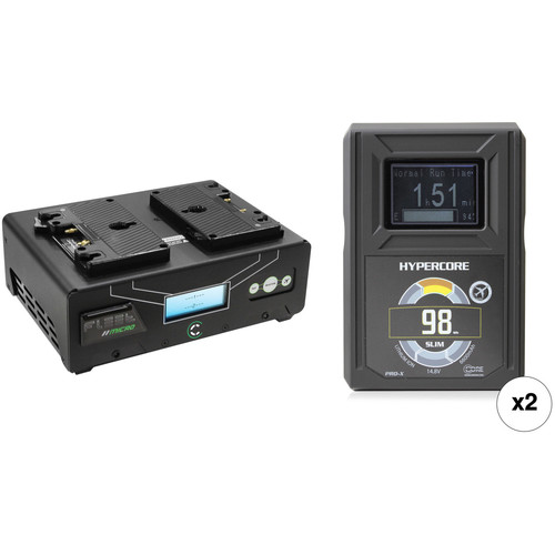 Core SWX HyperCore Slim 98 2-Battery Kit with Fleet DM2A Charger (Gold Mount)