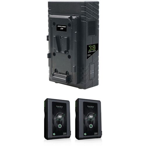 Core SWX Nano 2-Battery Kit with X2S Vertical Charger (V-Mount)