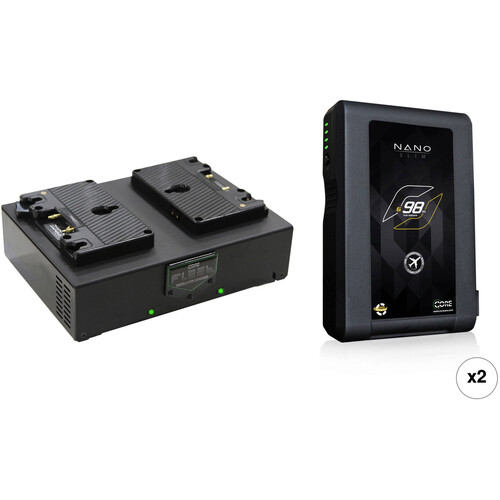 Core SWX Nano 2-Battery Kit with Fleet D Charger (Gold Mount)