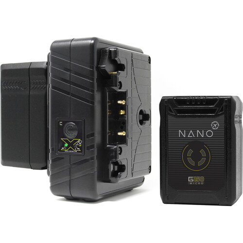 Core SWX NANO Micro 147Wh 2-Battery Kit with Dual Travel Charger (Gold Mount)