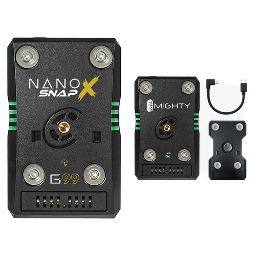 Core SWX NANO X SNAP Battery Kit with SNAP Mighty Smart-Stacking Battery (Gold Mount)