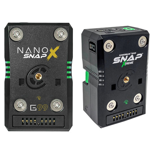 Core SWX NANO X SNAP Battery Kit with Powerbase EDGE SNAP Smart-Stacking Battery (98Wh, Gold Mount)