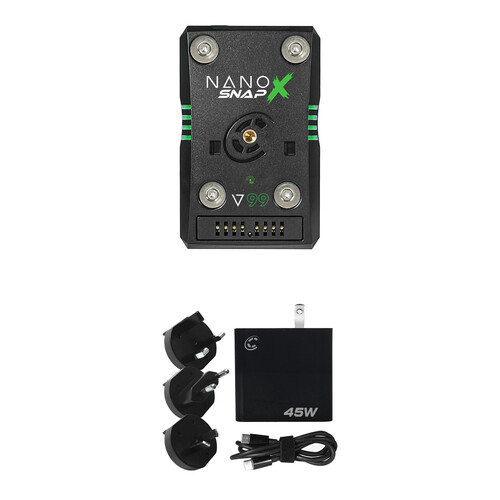 Core SWX NANO X SNAP Battery Kit with XPD-45 Charger (99Wh, V-Mount)