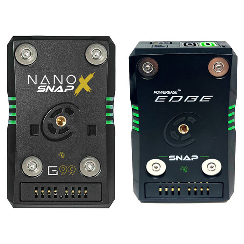 Core SWX NANO X SNAP Battery Kit with Powerbase EDGE SNAP Smart-Stacking Battery (49Wh, Gold Mount)