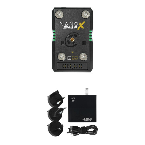 Core SWX NANO X SNAP Battery Kit with XPD-45 Charger (99Wh, Gold Mount)