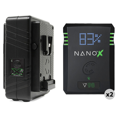 Core SWX NANO X V98 2 x Batteries + Dual Travel Charger Kit