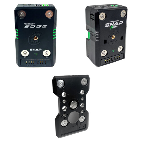 Core SWX Powerbase Edge SNAP 2-Battery Kit with Quick Release Plate (98Wh, 49Wh, V-Mount)