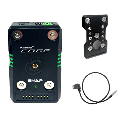 Core SWX Powerbase EDGE SNAP Battery Kit with Quick Release Plate & 3-Pin Fischer Cable (49Wh)