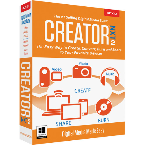 Corel Roxio Creator NXT 2 Software