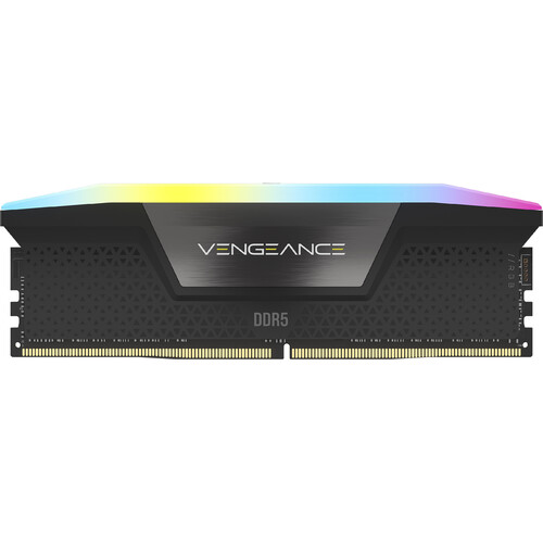 CORSAIR 64GB VENGEANCE RGB DDR5 6400 MT/s DIMM Memory Kit (Black, 2 x 32GB)