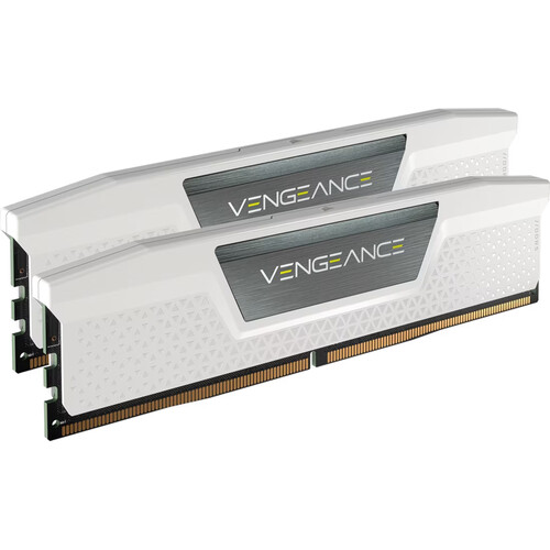 CORSAIR 32GB VENGEANCE DDR5 6000 MT/s UDIMM Memory Kit (2 x 16GB, White)