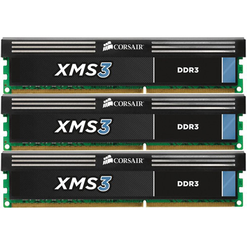 CORSAIR XMS3 12GB (3 x 4GB) DDR3 1333 MHz C9 CMX12GX3M3A1333C9