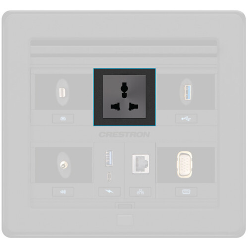 Crestron Single Universal AC Power Outlet Module for FT2 Cable Management Series
