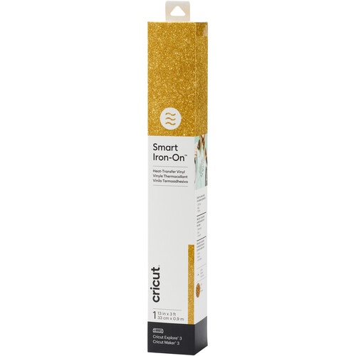 Cricut Smart Iron-On (Glitter Gold, 13" x 3')
