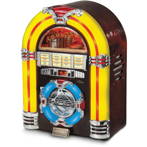 Crosley Radio CR1101A-CH Jukebox CD with AM/FM Radio (Cherry)