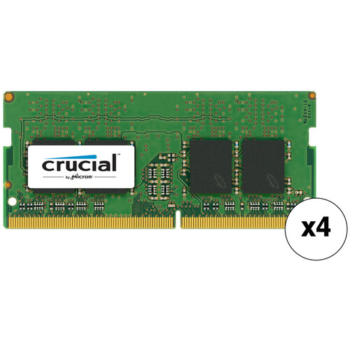 Crucial 64GB DDR4 2133 MHz SO-DIMM Memory Kit (4 x 16GB)