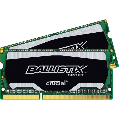 Ballistix 8GB Ballistix Sport DDR3 1600 MHz SODIMM Memory Module Kit (2 x 4GB)
