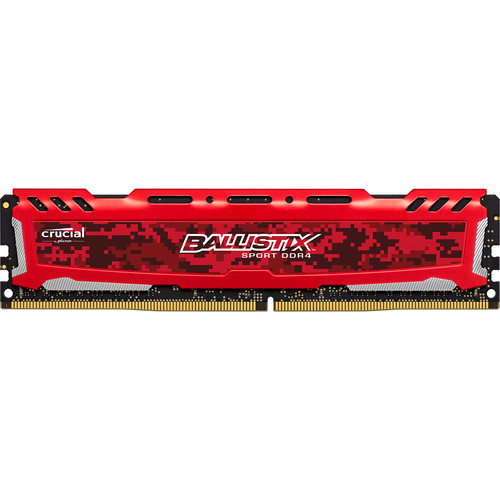 BALLISTIX Q4U2400BMS-16G/W 4枚 Ballistix 4GB Sport LT Series DDR4 2666 MHz DR BLS4G4D26BFSE B&H