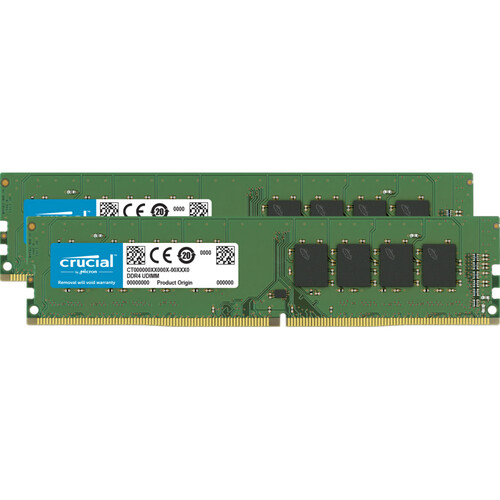 Crucial 32GB Desktop DDR4 2666 MHz UDIMM Memory CT2K16G4DFRA266