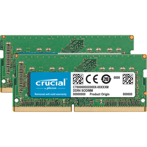 Crucial 32GB DDR4 2400 MHz SO-DIMM Memory Module Kit for Mac (2 x 16GB)