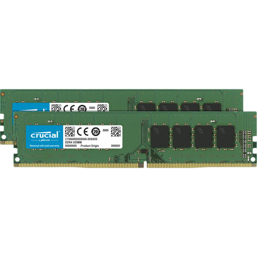 Crucial 16GB Desktop DDR4 2666 MHz UDIMM Memory CT2K8G4DFRA266