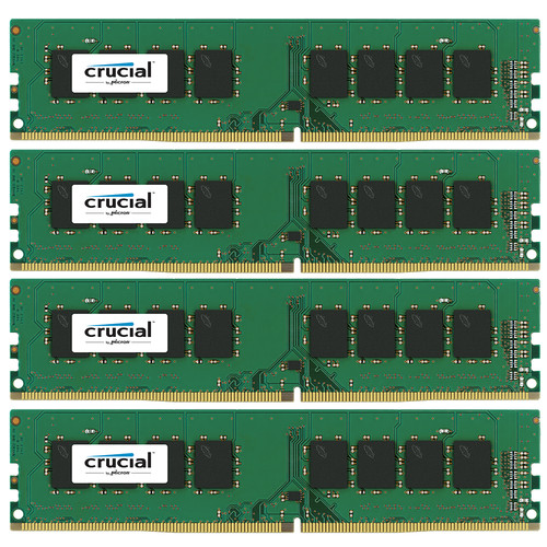 Crucial 32GB DDR4 2133 MHz UDIMM Memory Kit (4 x 8GB)