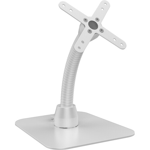 CTA Digital VESA Gooseneck Desk Mount with Cable Management (White)