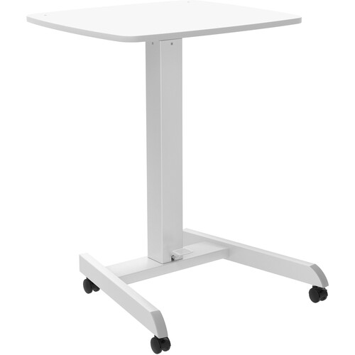 CTA Digital Adjustable Rolling Laptop Desk with Grommet Holes for Mounting