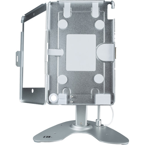 CTA Digital Kiosk Stand with Locking Case & Cable for iPad 10.2" (7th, 8th & 9th Gen, Silver)
