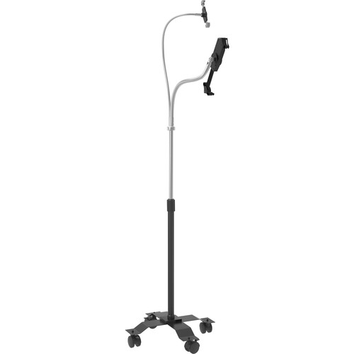 CTA Digital Compact Dual Gooseneck Floor Stand for Phone and 7-13" Tablets