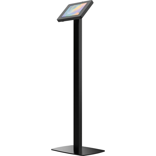 CTA Digital Premium Thin Profile Floor Stand with Large Security Enclosure (Black)
