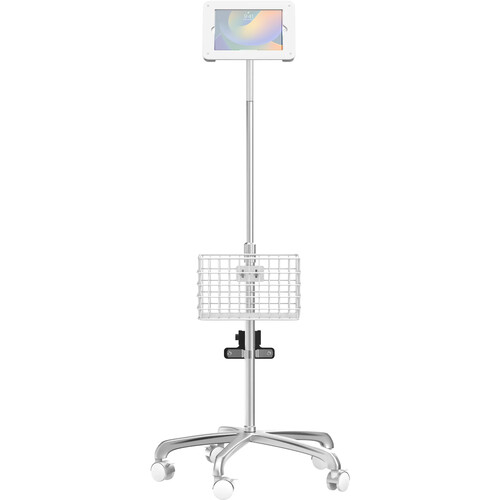 CTA Digital Medical Rolling Cart with Articulating Arm and Tablet Enclosure for Select iPads