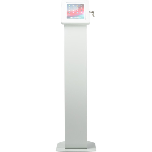 CTA Digital Premium Locking Floor Stand Kiosk (White)