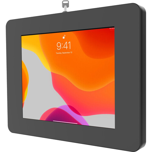 CTA Digital Locking Tablet Wall Mount for Select iPads, Galaxy Tablets, and More (Black)