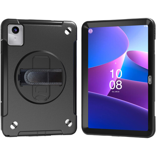 CTA Digital Protective Case with Rotating Grip Kickstand for Lenovo K11 Tablet