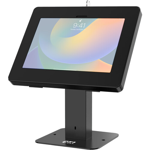 CTA Digital Sleek Rotating Desk Mount with Security Enclosure for 9-11" Tablets (Black)